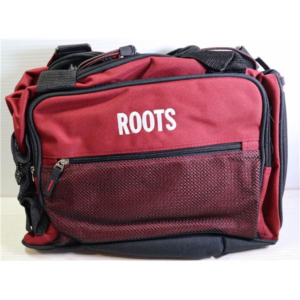 BRAND NEW ROOTS RED SPORTS BAG