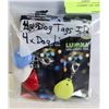 Image 1 : NEW 4 DOG LIGHTS  4 ID TAGS