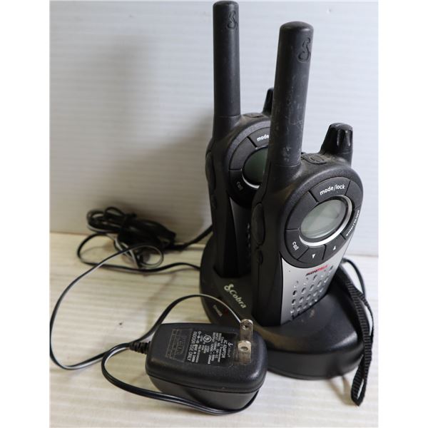 COBRA HAND HELD WALKIE TALKIES WITH CHARGER