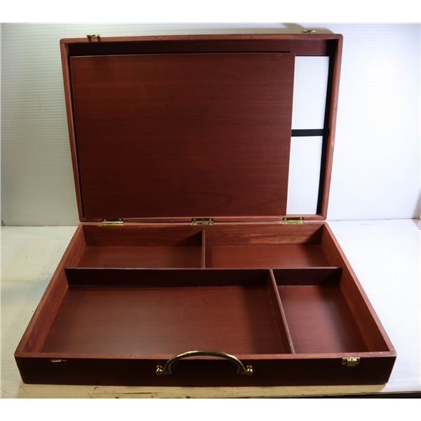 WOODEN ARTIST CASE 19  X 13.5  X 2 