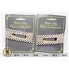 Image 1 : 2 NEW RHINESTONE HAIR CLIPS