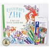 Image 1 : POSITIVELY ZEN COLORING BOOK WITH 24 DOUBLE ENDED