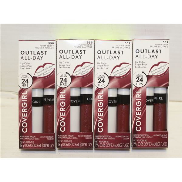 4PK COVERGIRL OUTLAST ALL DAY LIP COLOUR UP TO 24H