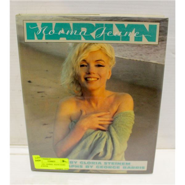 MARILYN - NORMA  JEANE HARD COVER BOOK