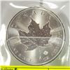 Image 1 : .999 FINE SILVER 1 OZ MAPLE LEAF 2021 COIN