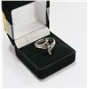 Image 1 : .925 SILVER RING WITH AMETHYST STONES AND 3