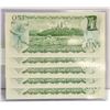 Image 2 : 5 X UNCIRCULATED CONSECUTIVE # $1 BILLS CANADA