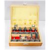 Image 1 : CRAFTSMAN 10 PC ROUTER BIT SET IN A WOODEN CASE