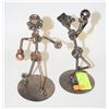 Image 1 : VINTAGE WELDED METAL DECOR PIECES APPROX 6" TALL