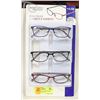 FOSTER GRANT LADIES READING GLASSES 3 PACK +2.50