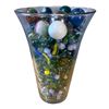 Image 2 : GLASS VASE WITH ASSORTED MARBLES