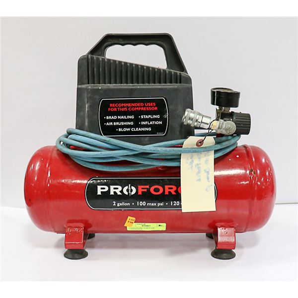 2 GALLON PRO FORCE AIR COMPRESSOR