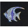 Image 1 : LARGE RHINESTONE FISH BROOCH