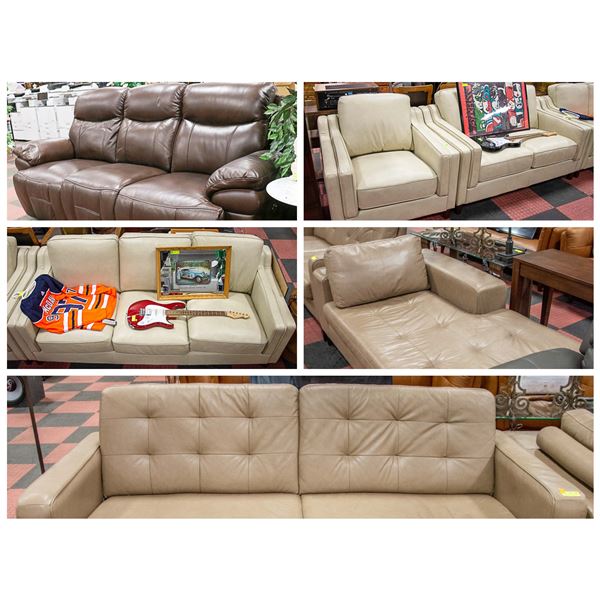 FEATURED LEATHER SOFAS AND SETS