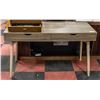Image 1 : GREY WOODEN DESK APPROX H-29" W-19" L-47.5"