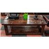 Image 1 : WOODEN COFFEE TABLE APPROX H-18" W-27.5" L-52"