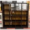 Image 1 : 4 CUBE X 4 CUBE DARK BROWN STORAGE UNIT