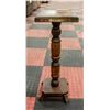 VINTAGE WOOD PEDESTAL APPROX H-25.5" 10" X 10" TOP