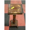 Image 2 : VINTAGE WOOD PEDESTAL APPROX H-25.5" 10" X 10" TOP