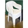 Image 1 : LOT OF 4 PATIO CHAIRS