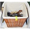 Image 1 : BASKET OF ASSORTED SUNGLASSES AND FRAMES
