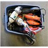 Image 1 : TOTE OF ASSORTED POWER TOOLS