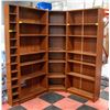 Image 1 : WOODEN SHEVING UNIT - CORNER