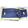 Image 1 : 2 PAIR NAVY BLUE COVERALLS SIZE 62T W/ REFLECTORS