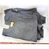 2 PAIR GREY COVERALLS SIZE 56 W/ REFLECTORS