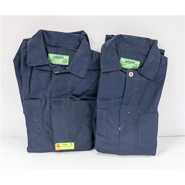 2 PAIR BLUE COVERALLS SIZE 40