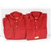 Image 1 : 2 PAIR RED COVERALLS SIZE 54