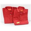 Image 1 : 2 PAIR RED COVERALLS SIZE 54