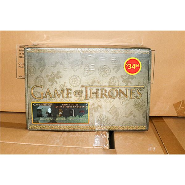 CASE WITH 4 NEW GAME OF THRONES COLLECTIBLE SETS