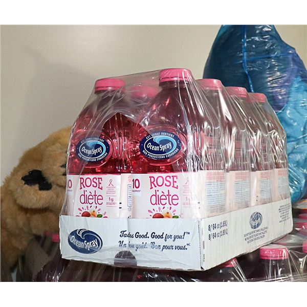 CASE WITH 8 1.89L BOTTLES OF DIET CRANBERRY JUICE