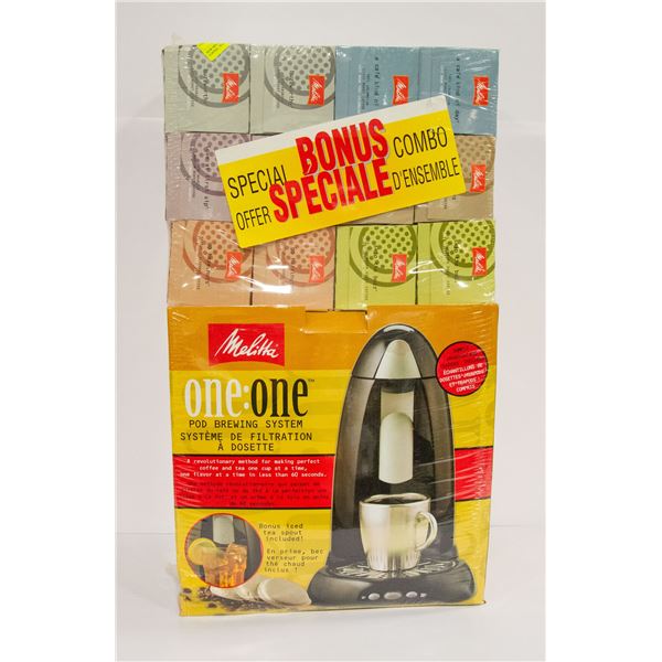 NEW MELITTA ONE COMPLETE POD COFFEE, TEA BREWING