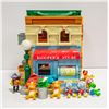 Image 1 : VINTAGE SESAME ST.2 SIDED STORE/APARTMENT, 13 FIGU