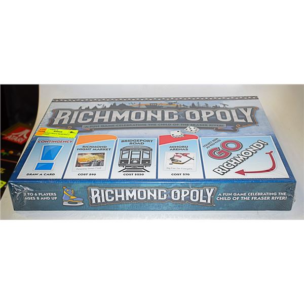 RICHMOND OPOLY MONOPOLY UNOPENED