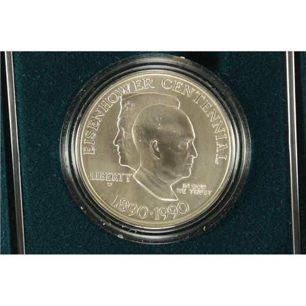 1990 EISENHOWER CENTENNIAL UNC SILVER DOLLAR