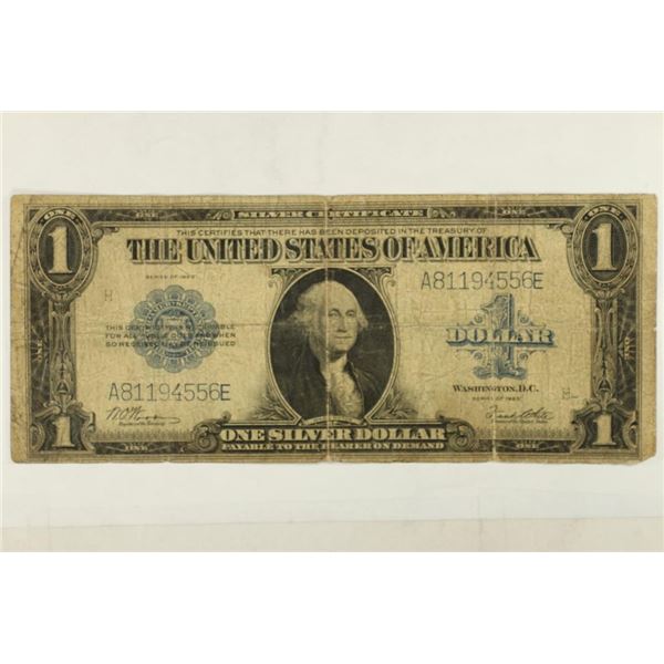 LARGE SIZE 1923 $1 SILVER CERTIFICATE BLUE SEAL