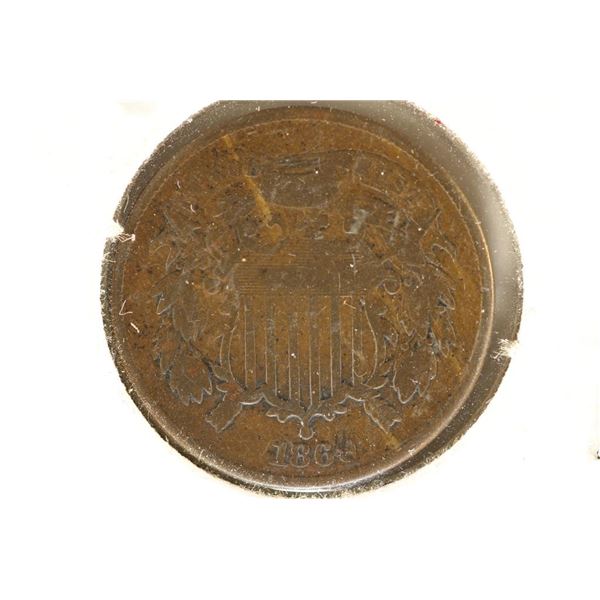 1869 US TWO CENT PIECE