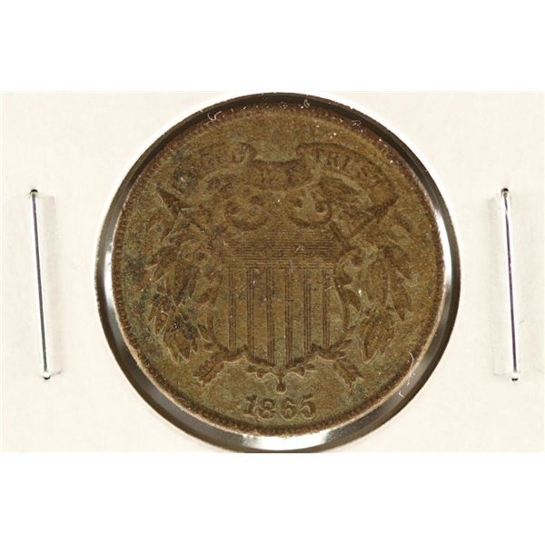 1865 US TWO CENT PIECE (FINE)