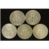 Image 2 : 5 ASSORTED 1967-1969 40% SILVER JOHN F. KENNEDY