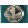 Image 1 : 1999 YELLOWSTONE NATIONAL PARK PROOF SILVER DOLLAR