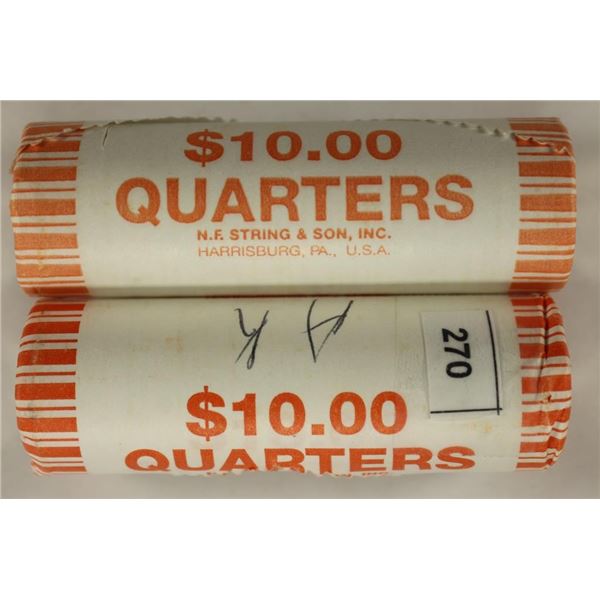 2-$10 ROLLS OF WASHINGTON QUARTERS 2003-D AK