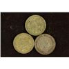 Image 2 : 3-NEDERLANDS SILVER COINS 1941, 42 & 1954 1/4