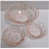 Image 3 : Pink Bowls - One Large, Seven Small