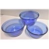 Image 2 : Three Blue Anchor Mixing Bowls