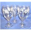 Image 1 : Three Snowflake Wine Glass