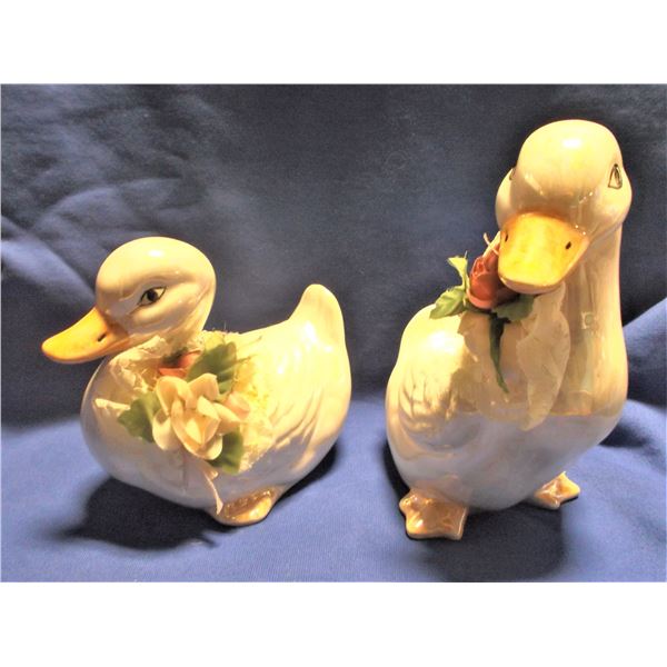 Two Geese Statuettes