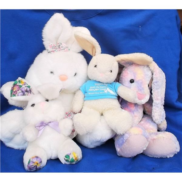 SIX Stuffed Toys/Rabbits